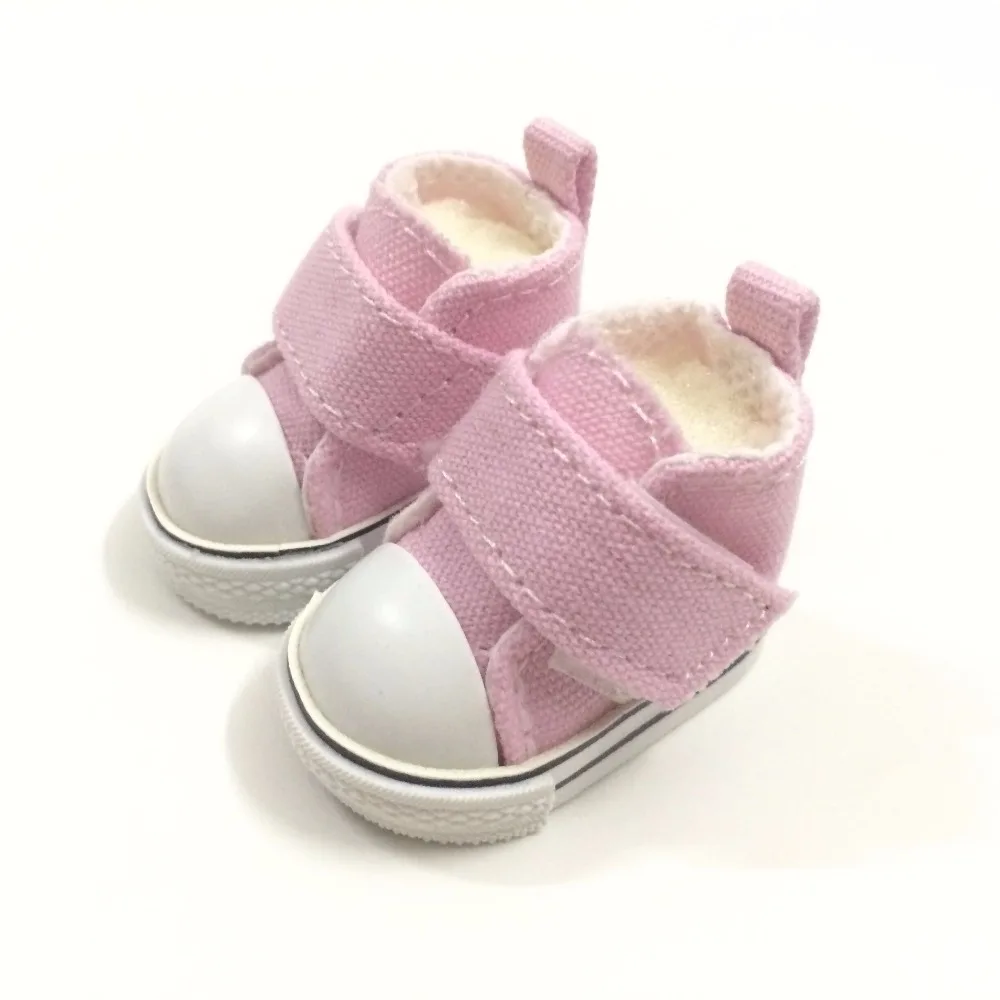 pink 1/6 BJD обувь кукла 5 см парусиновая обувь кроссовки для кукол, мини-игрушка обувь для России DIY ручной работы аксессуары для кукол игрушки подарок для ребенка - Цвет: pink