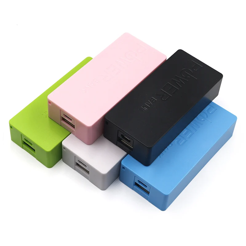 Внешний аккумулятор 5600 мАч 2x18650 USB корпус для iPhone смартфонов MP3 электронная
