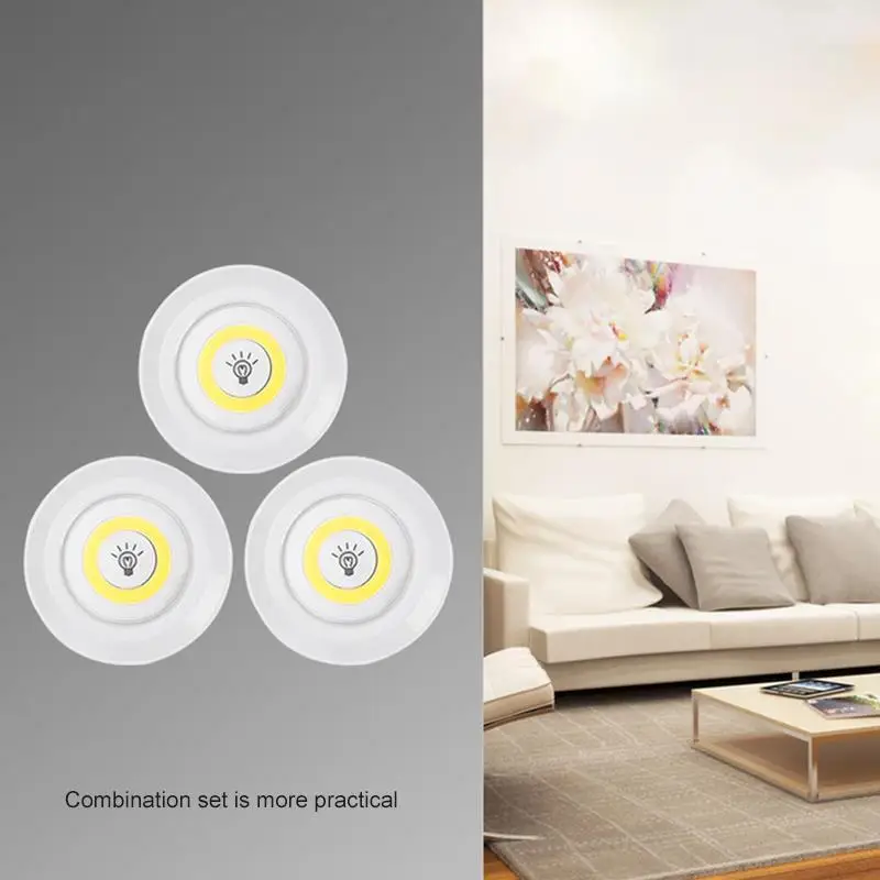 Беспроводной затемненные COB Светодиодная подсветка под шкаф шкафы огни для