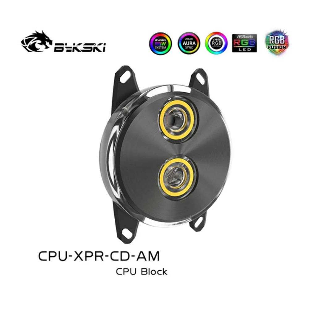 Bykski CPU Water Block Copper CD Shape Mental Cover For Ryzen7/5/3 AM4/3+/3/2+/2 FM2+/FM2/FM1 Cooler RGB MOD CPU-XPR-CD-AM | Компьютеры и