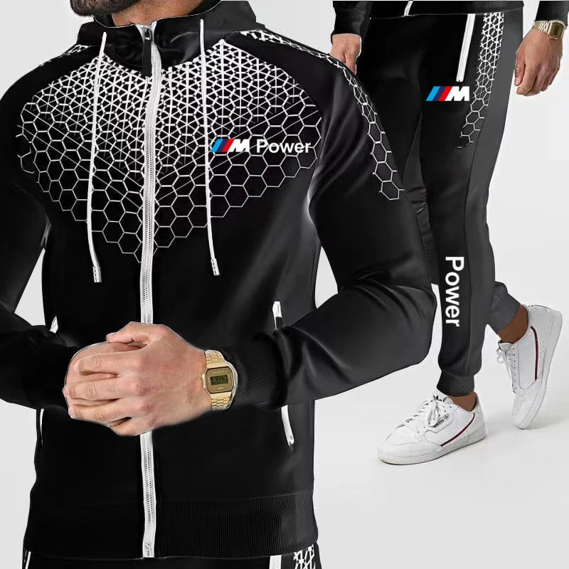 

2021 high quality sportswear men's suit sportswear suit cotton hoodie + clothing pants sports men casual men's clothing