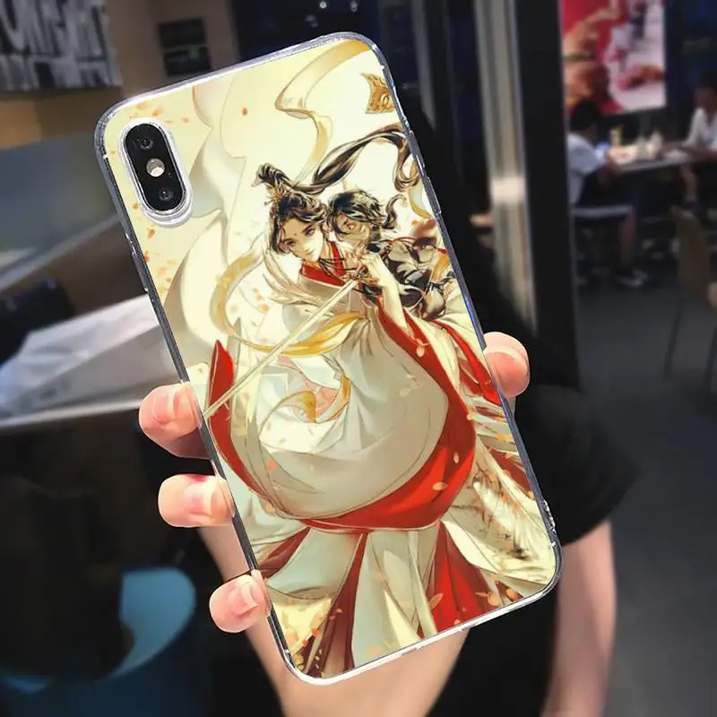 

Chinese style Tian Guan Ci Fu anime Phone Case Transparent soft For iphone 5 5s 5c se 6 6s 7 8 11 12 plus mini x xs xr pro max