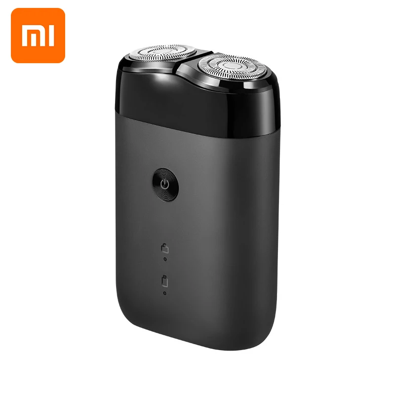 Xiaomi Mijia, мужская электробритва, портативная, 2 лезвия, электронный триммер для бороды, USB Перезаряжаемый, умный станок для бритья бороды - Цвет: only machine