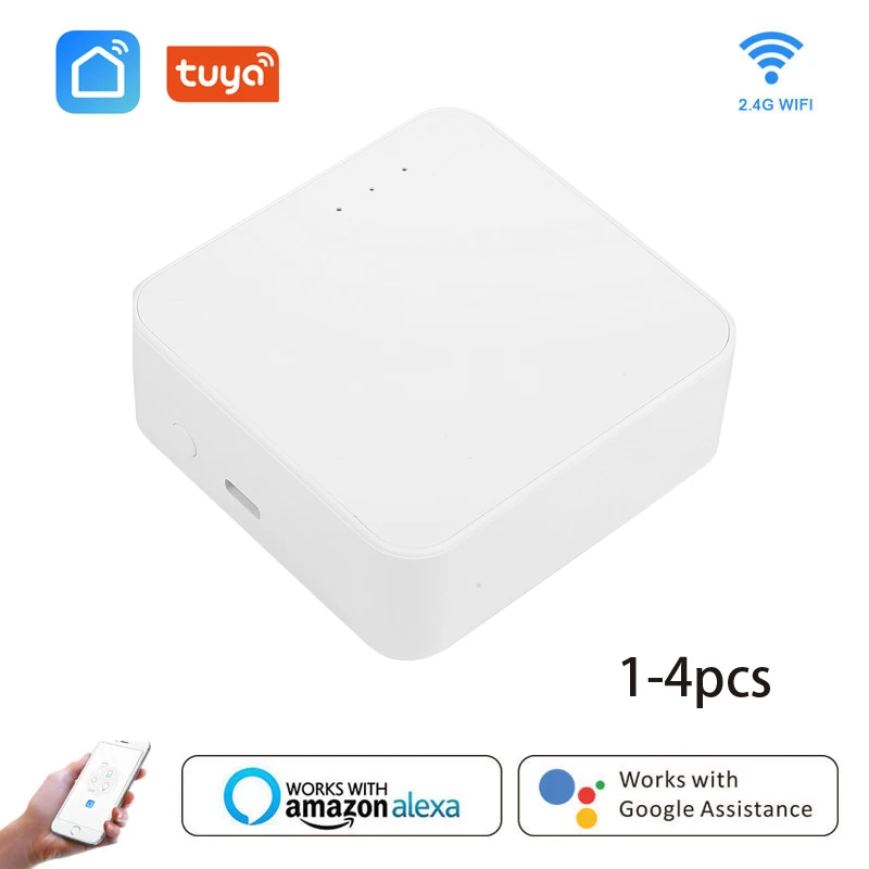 

Tuya ZigBee Smart Gateway Hub Smart Home Bridge Smart Life APP Wireless Remote Controller Works With Alexa Google Home