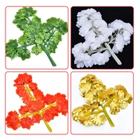 12pcslot simulation plant artificial ficus leaves plastic tree branch real touch fake flower party supplies wedding decoration