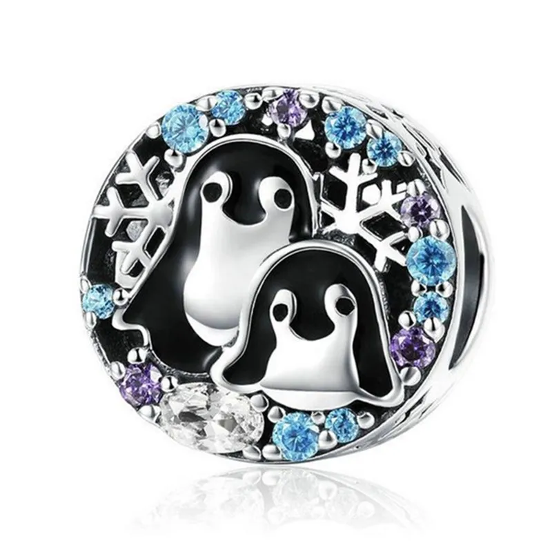 

Silver Penguin Pendant Charms Fit Women Beads Bracelets Jewelry Gift