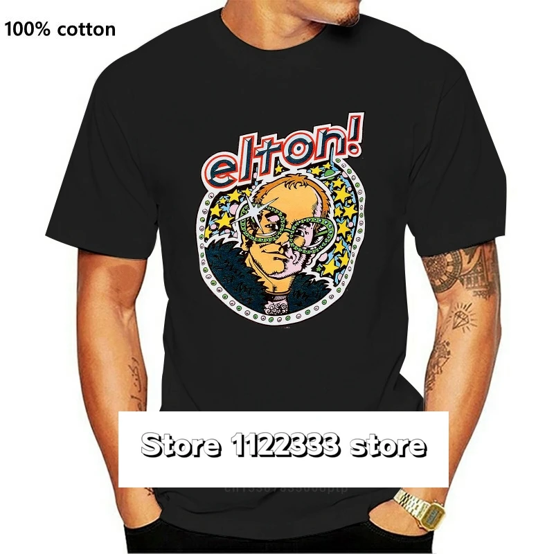 

Elton John Vintage Elton Graphic T Shirt, White At John Lewis