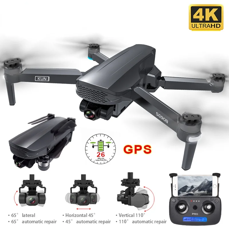 

GPS-Дрон SG908 с 3-осевым шарнирным подвесом и камерой 4K