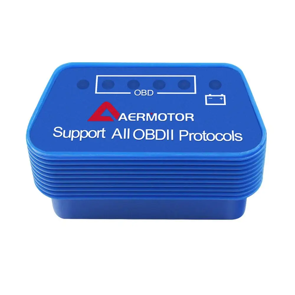Aermotor ELM327 V1.5 OBD2 Поддержка 9 протоколов автомобильный диагностический тестер