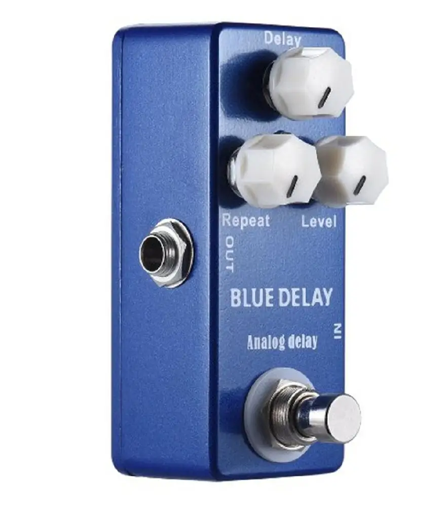 gitarre effekte mosky tiefe blau verzögerung mini gitarre effekt pedal true bypass auf für acousctic elektrische gitarre blau farbe free glo