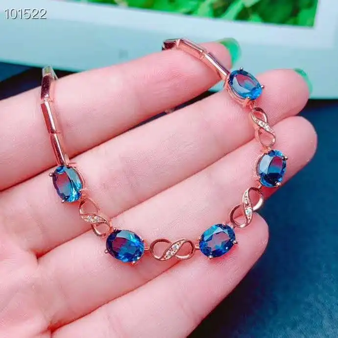 

Natural Topaz chain bracelet Real And Natural Topaz chain bracelet Natural real Topaz 925 sterling silver