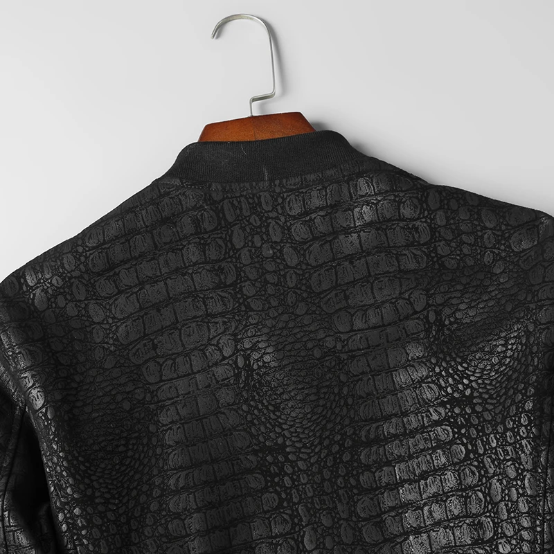 Мужская повседневная куртка из натуральной кожи DK Повседневная демисезонная