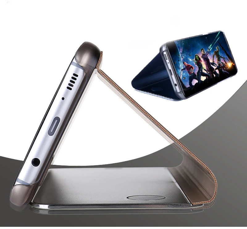 Зеркальный умный флип-чехол для Samsung Galaxy J6 2018 роскошный оригинальный чехол чехлы J