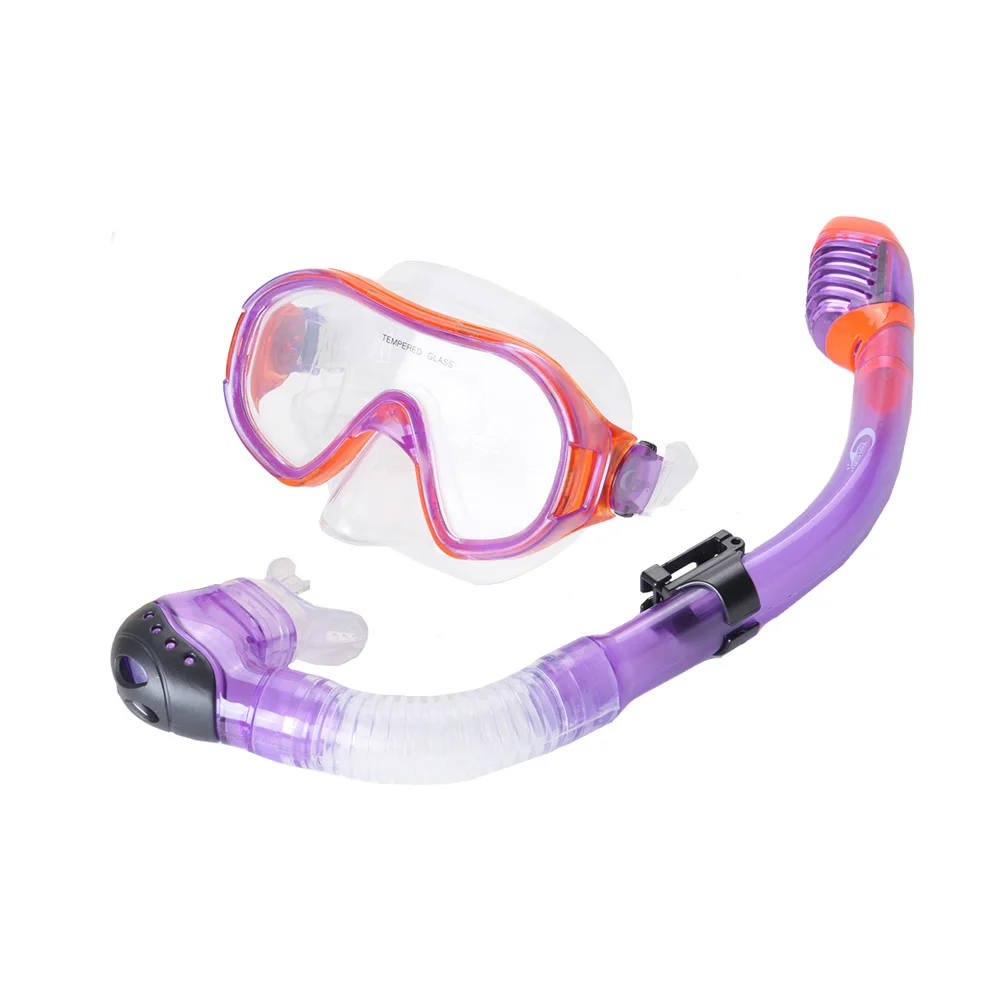 

Kids Snorkel Set Anti-Fog Swimming Goggles Breathing Tube Full Dry Snorkel Equipment Swimming Accessories for Children