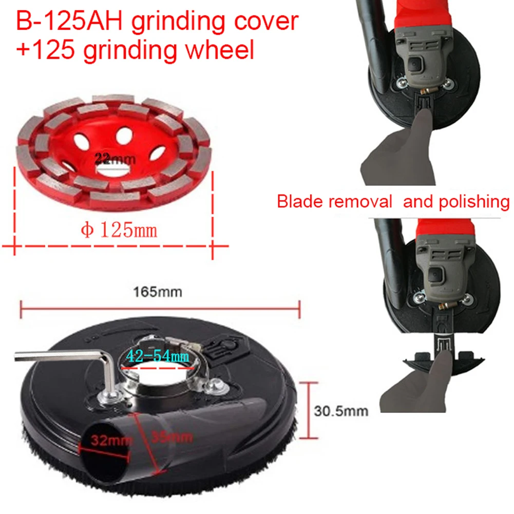 

3Pcs 5 Inch Cutting Dust Shroud Grinding Cover Dust Cover Dust Protection Cover 125mm Grinding Wheel Angle Grinder Accessories