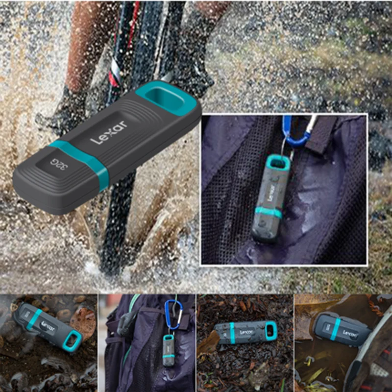 Lexar Lectra жесткий U диск 32G 64GB 128GB Водонепроницаемый шифрование промышленного класса