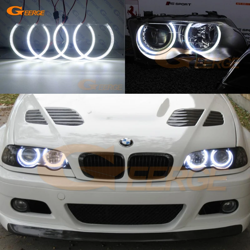 Для BMW E46 M3 Coupe Convertible 2001 2006 отличный ультра яркий SMD светодиодный комплект колец