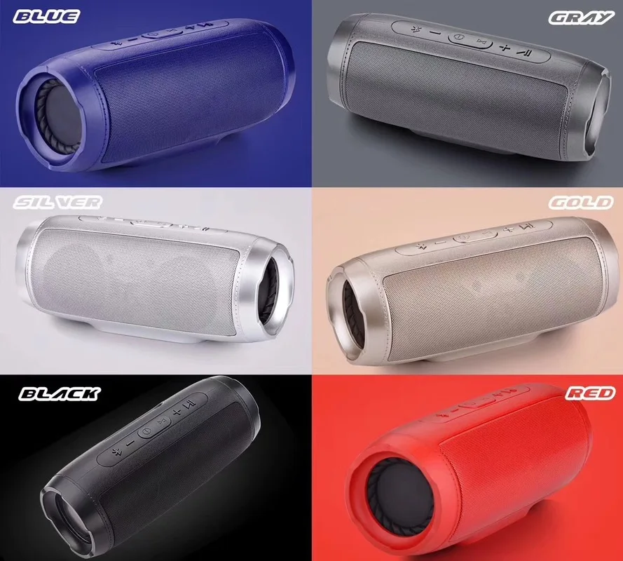 

Portable Bluetooth Speaker Cylindrical Wireless Outdoor Dual-speaker Subwoofer Music Player with Hands-free Call Support TF Card