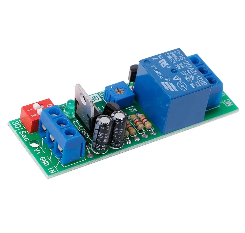 12В Регулируемый триггер сигнала реле таймера высокого уровня время задержки