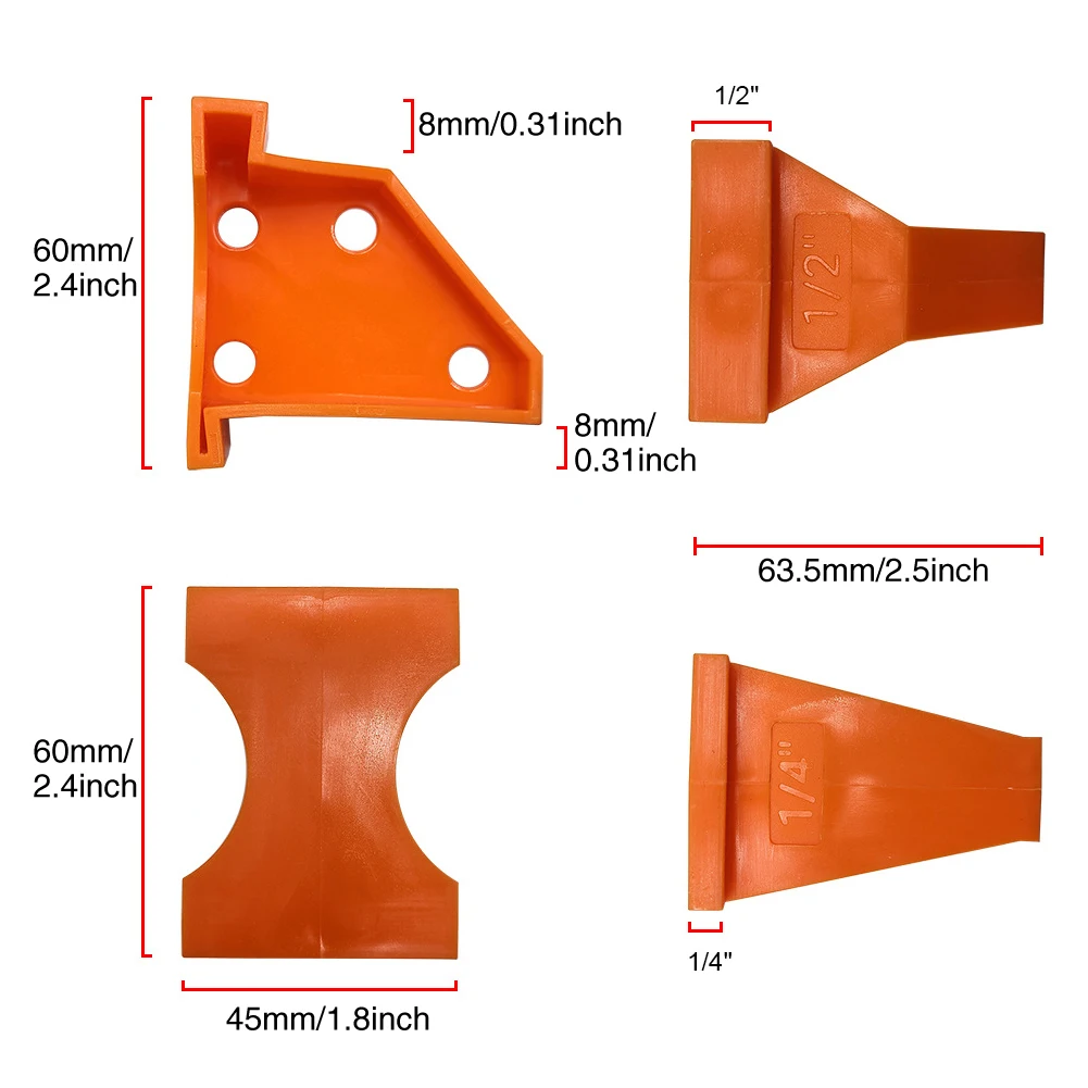 

20pcs/pack Double Head Universal Floor Gasket For Vinyl Wood Triangle Shape Home Installation Tool