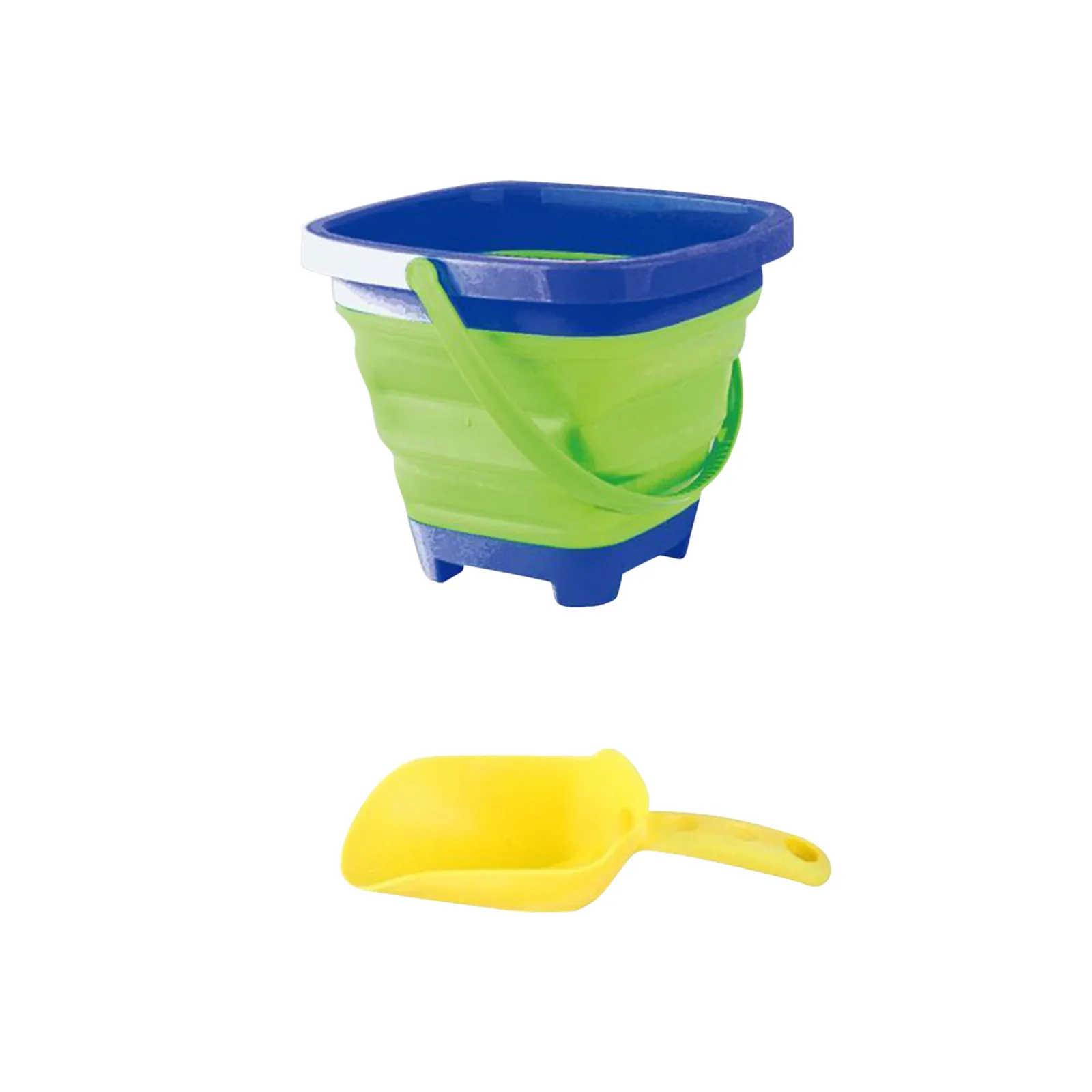 

New Soft Plastic Folding Bucket Portable Summer Beach Water Toy Telescopic Bucket Parent-child Outdoor Beach Game The Best Toys