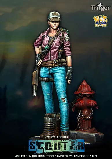 1/24 SCOUTER модель смолы GK разобранный и Неокрашенный комплект|Игровые фигурки