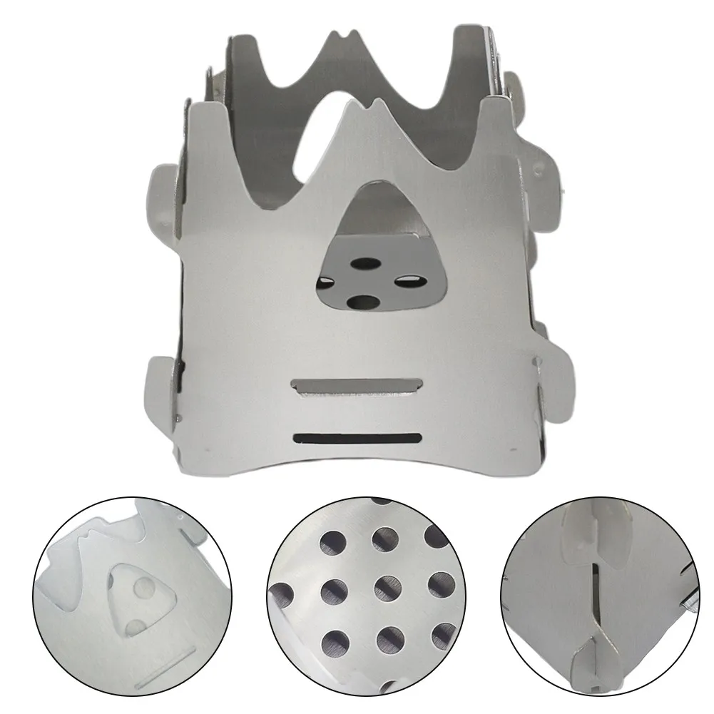 

Picnic Stovve Quick Install Cookware Wood Stove Detachable Stainless Steel Outdoor Portable Mini Cookstove Wood Stovve Tools