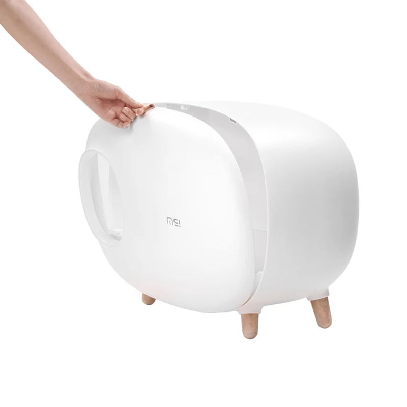 Горшок для кошачьего туалета полу закрытый милый всплеск уплотнения