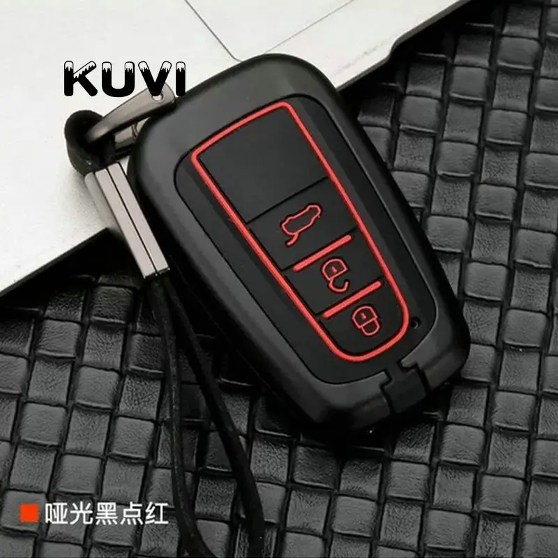 Чехол для автомобильного ключа Toyota Camry CHR Corolla RAV4 Avalon Land Cruiser Prado Prius чехол