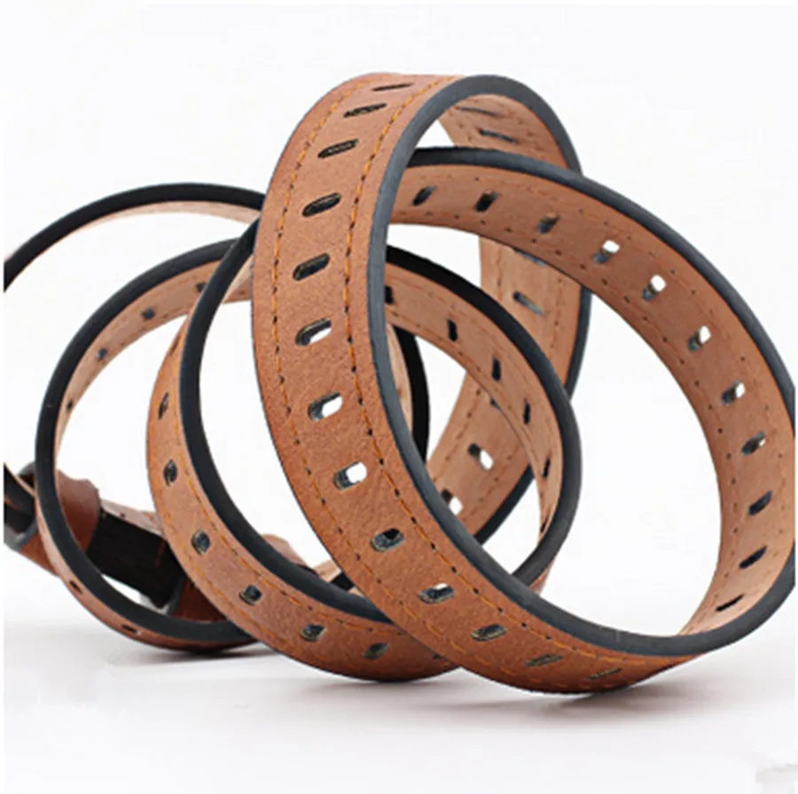 Женский ремень Модный женский кожаный с ажурным украшением однотонный