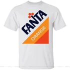 Оранжевая Ретро футболка с надписью Fanta содовой колы