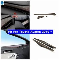 front inner door armrest window panel center control stripes cover trim fit for toyota avalon 2019 2022 abs wood grain look