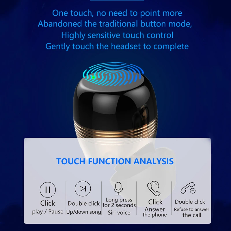 LIGE мини беспроводные наушники глубокий бас Bluetooth 5,0 наушники с металлической зарядной коробкой для iPhone Xiaomi Sony LG Honor
