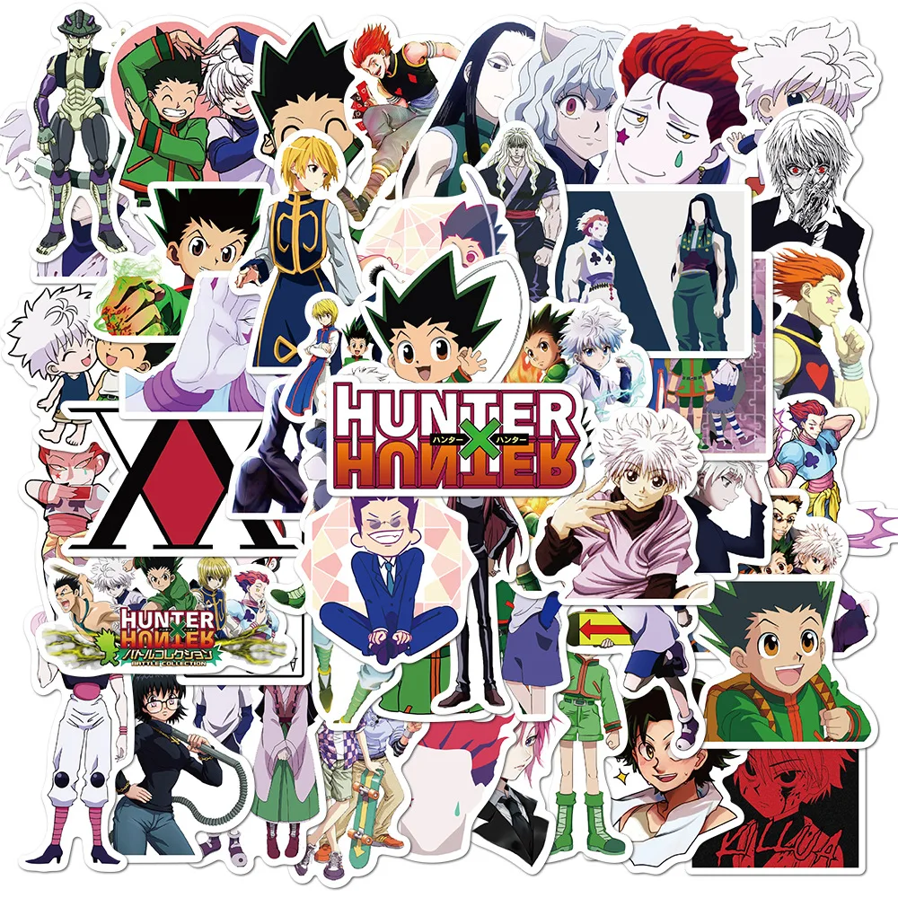 

50PCS Hunter X Hunter Stickers Skateboard Fridge Guitar Laptop Motorcycle Travel Luggage Classic Toy Sticker for Kid Gift