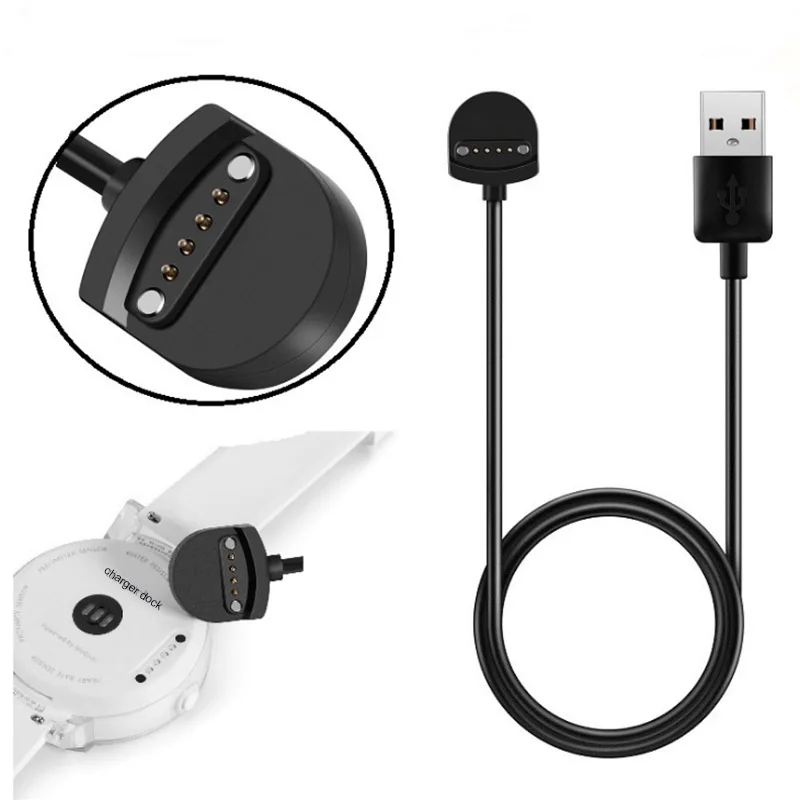 Новинка 2020 зарядная док-станция с USB-кабелем для Ticwatch E Магнитная Зарядка S умные