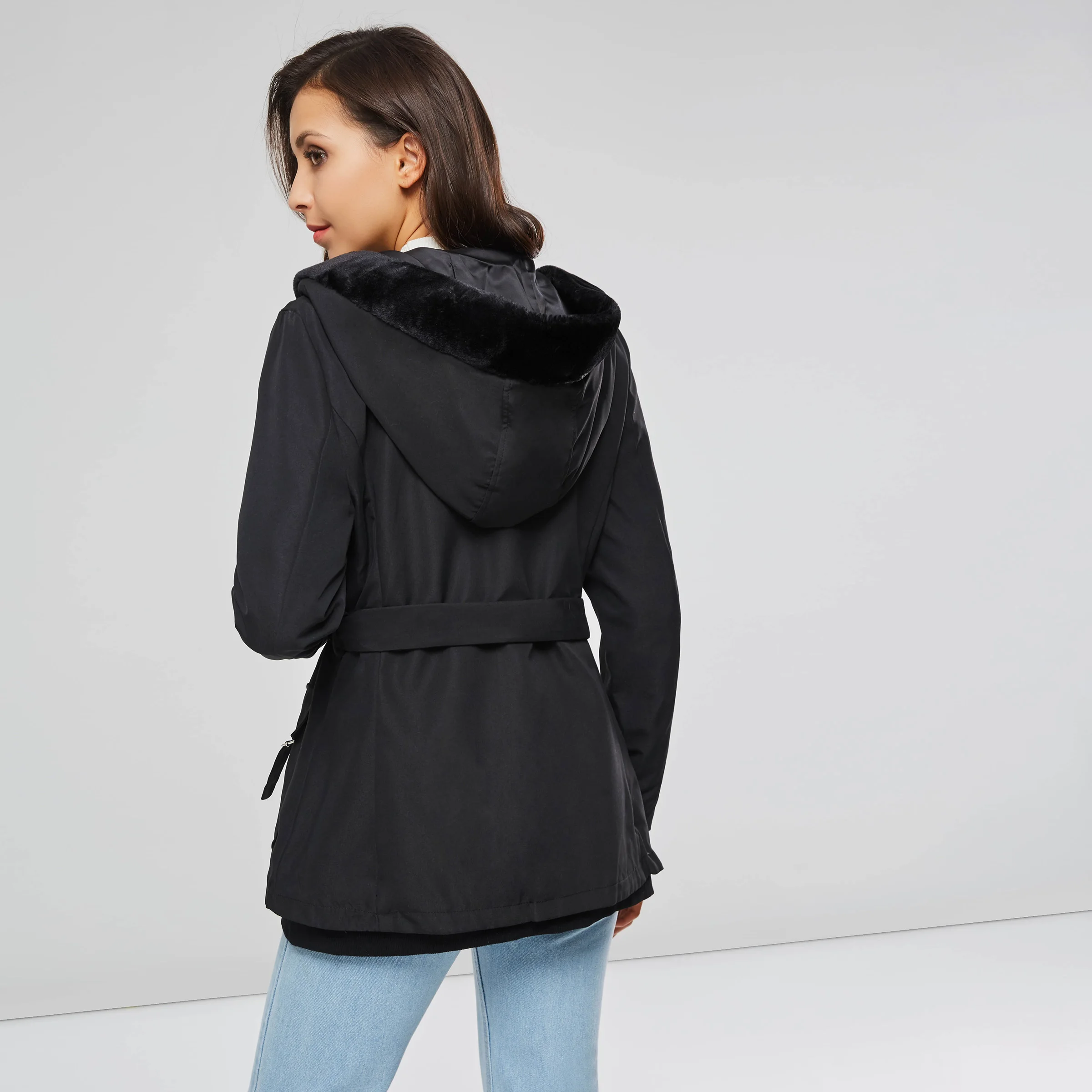 Женская зимняя парка утепленная хлопковая верхняя одежда для женщин зима 2019 |