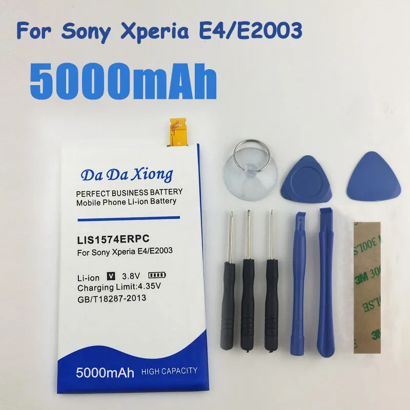 Литий ионный аккумулятор 5000 мАч LIS1574ERPC для телефона Sony Xperia E4 E2003 E2033 E2105|battery for|battery