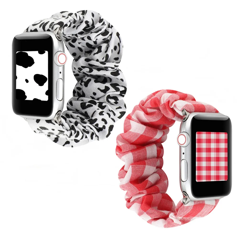 Женская резинка для волос из ремешок наручных часов Apple Watch 38 мм 42 40 44 эластичный