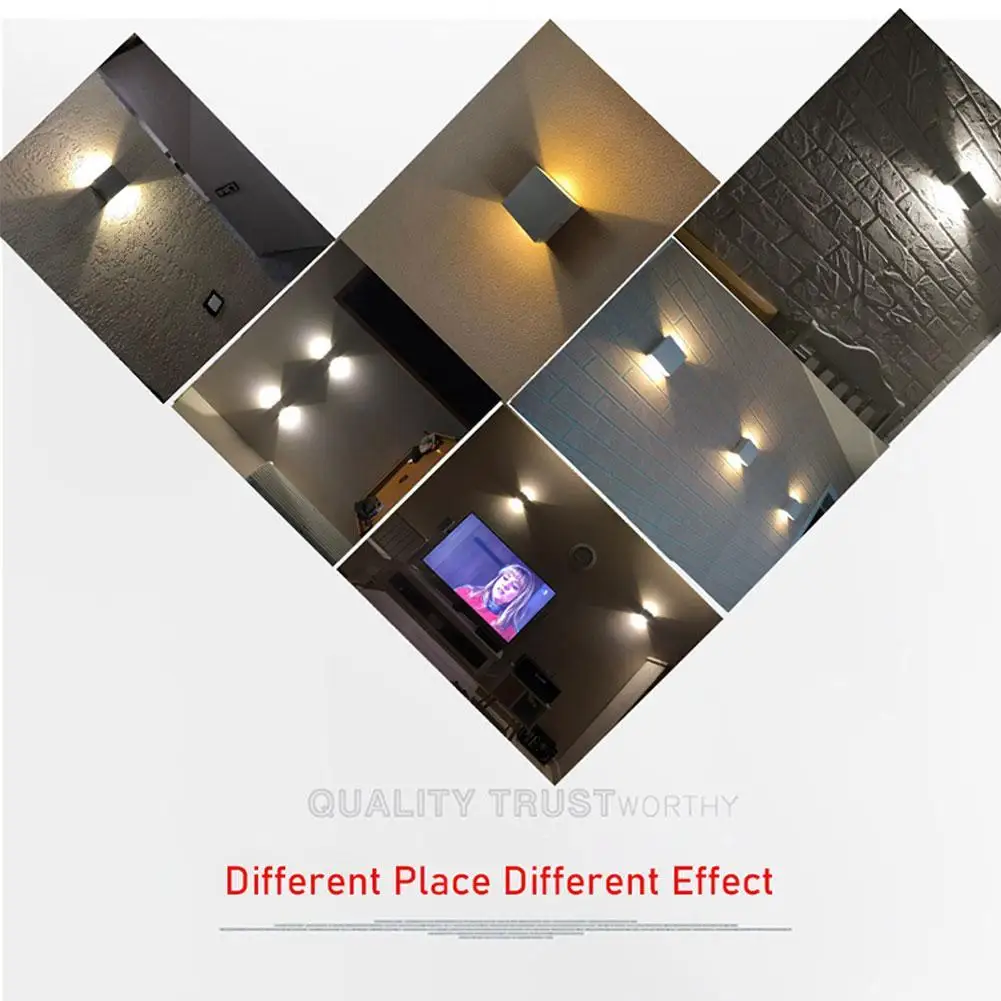 

New Adjustable 6W LED Wall Light Outdoor Waterproof Lighting Bedroom Wall IP65 Indoor Bedside Porch Lamp Aluminum Lamp Gard T4I4