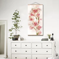 frame pictures pink flower fashion floral nordic posters wall art canvas painting modern wall picture for living room home decor