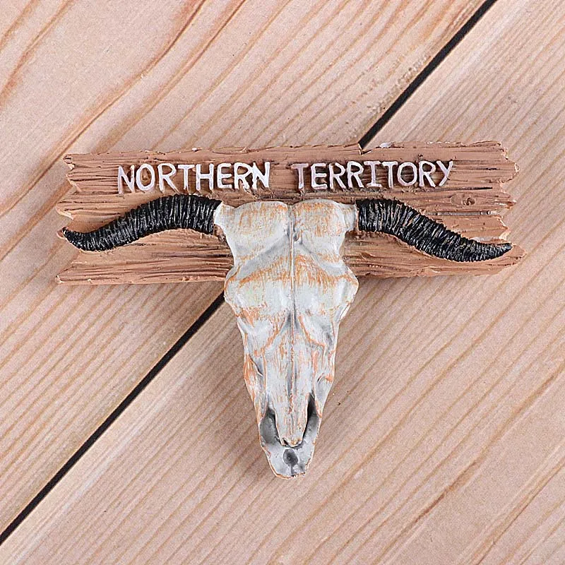 northern territory Африканская дикая природа крокодил верблюжий бык креативный имитация магнитов на холодильник Кения Сирия Британия путешествия за границу в память - Цвет: northern territory
