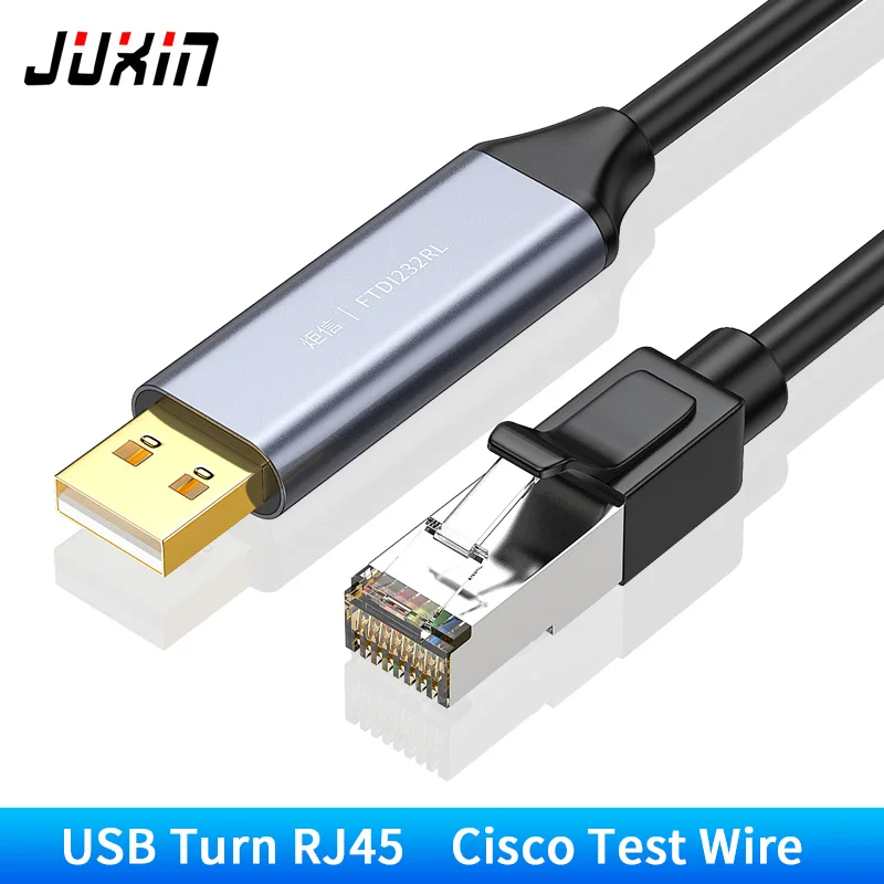 

Консольный кабель USB к RJ45, последовательный адаптер RS232 для маршрутизатора Cisco, 1,5 м, USB RJ 45 8P8C, конвертер, USB консольный кабель