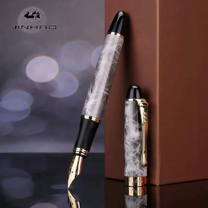 Ручка перьевая JINHAO X450 карандаш с золотым зажимом черный серый красный 18 цветов