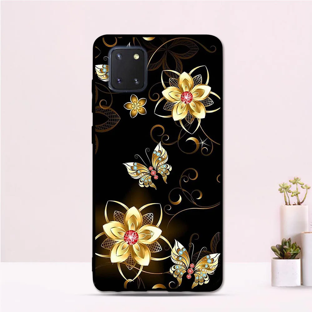 For Samsung Galaxy Note10 Lite Case Cover SM-N770F/DS Soft TPU Cartoon Pattern Back A81 Silicone | Мобильные телефоны и