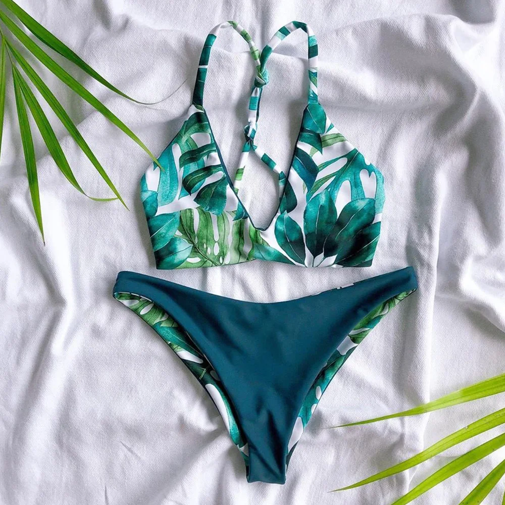 Высокая Талия бикини 2021 рюшами Купальники Для женщин сексуальный купальник