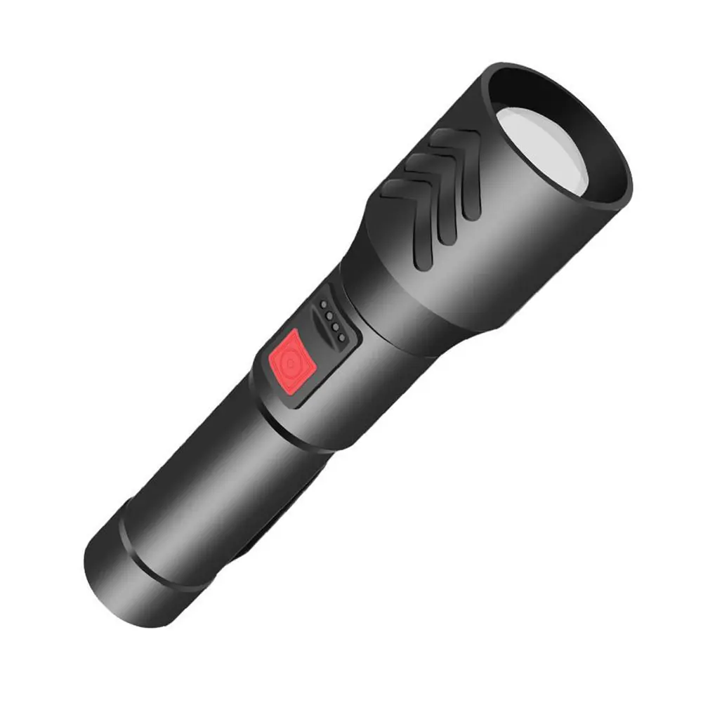 

LED Torch USB Rechargeable Super Bright Flashlight 5 Mode Torch With Power Display Built-In Battery Emergency Camping Hiking