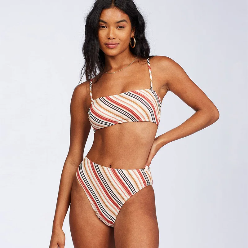 

Летний Новый сексуальный женский бюстгальтер с мягкими чашечками, комплект бикини на бретелях, женское бикини, пляжная одежда, треугольный ...