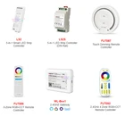 Контроллер светодиодной ленты 5 в 1 Miboxer, 12 в пост. Тока, 24 В, DIN-рейка, ОдноцветныйCCTRGBRGBWRGB лампа CCT, лента для освещения, диммер, черный корпус