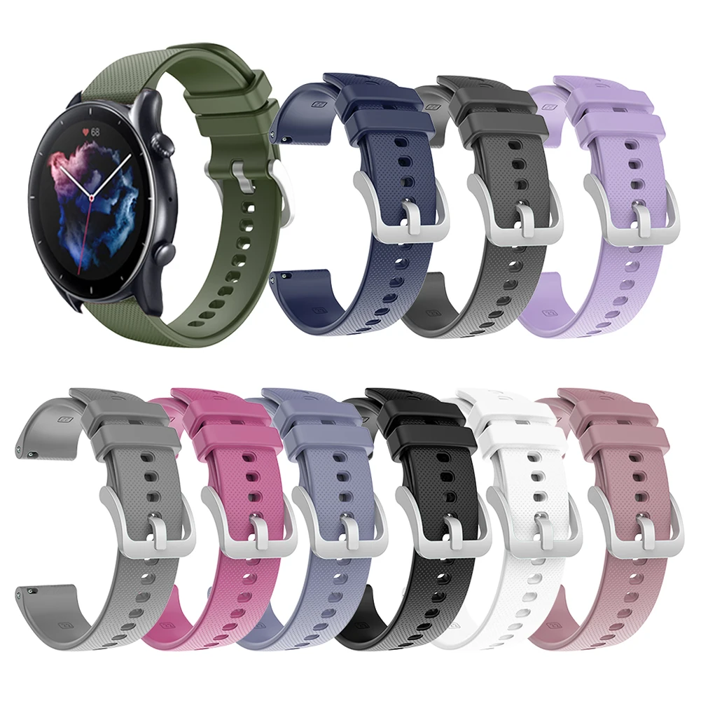 

Ремешок силиконовый для Amazfit GTR 3/GTR 3 PRO, сменный Браслет для спортивных часов, аксессуары для умных часов, 22 мм