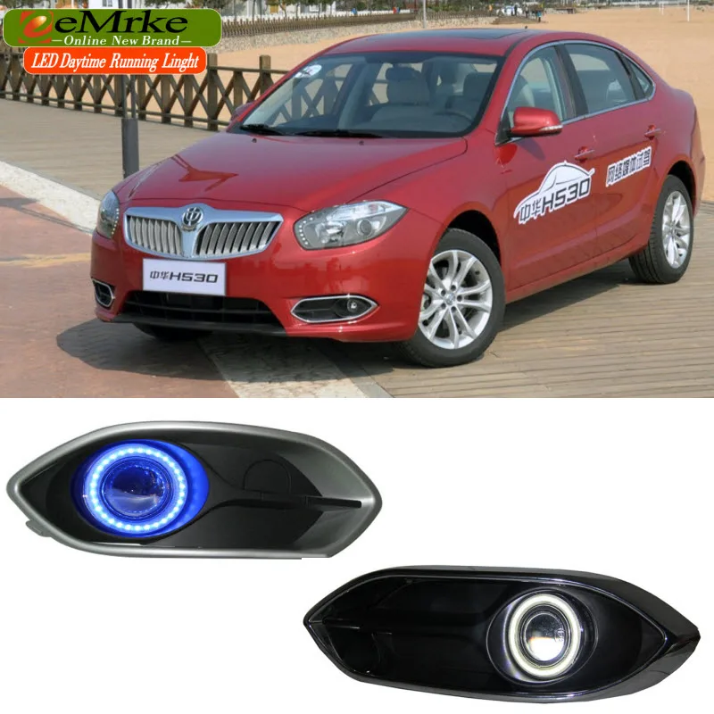 EEMRKE для блеск H530 2011 2012 светодиодный Ангел глаз DRL H3 55W Галогенные желтый туман